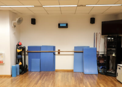 UVCUE in a workout room